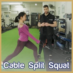 Cable Split Squats