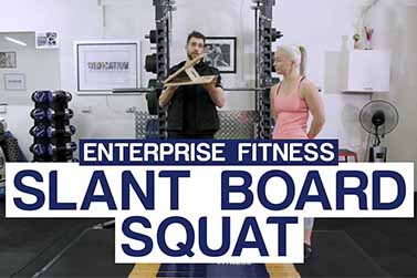 how to do a slant board squat