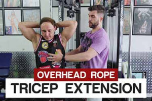 overhead rope tricep extension feature image